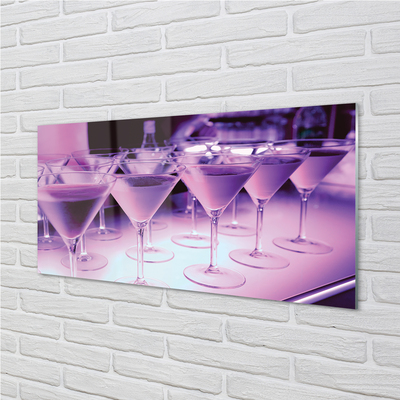 Küchenrückwand spritzschutz Cocktails in gläsern