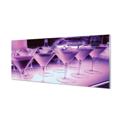 Küchenrückwand spritzschutz Cocktails in gläsern