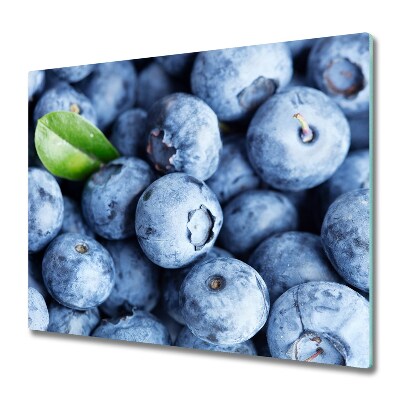 Glas Herdabdeckplatte Blaubeeren