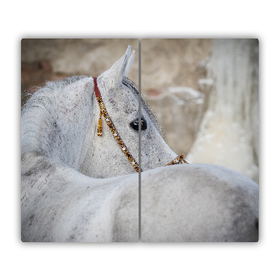 Glas Herdabdeckplatte Arabisches Pferd