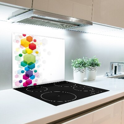 Glas Ceranfeldabdeckung Bunte Würfel