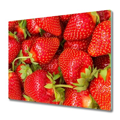 Glas Ceranfeldabdeckung Spritzschutz Erdbeeren