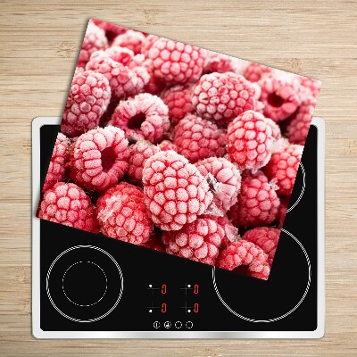Glas Ceranfeldabdeckung Spritzschutz Gefrorene Himbeeren
