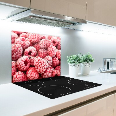 Glas Ceranfeldabdeckung Spritzschutz Gefrorene Himbeeren