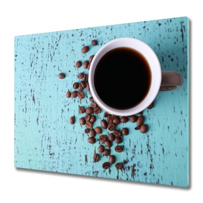 Glas Ceranfeldabdeckung Spritzschutz Schwarzer Kaffee