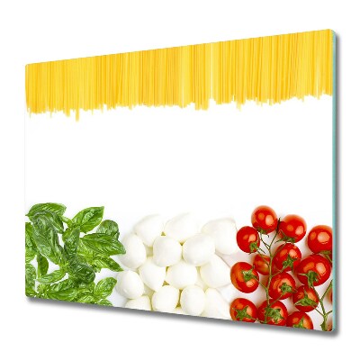 Glas Ceranfeldabdeckung Spritzschutz Italienische Flagge