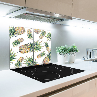 Glas Ceranfeldabdeckung Spritzschutz Ananas