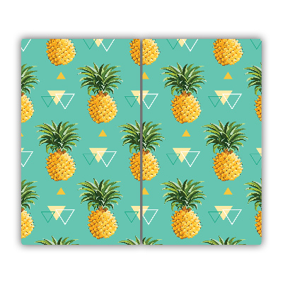 Glas Ceranfeldabdeckung Spritzschutz Ananas