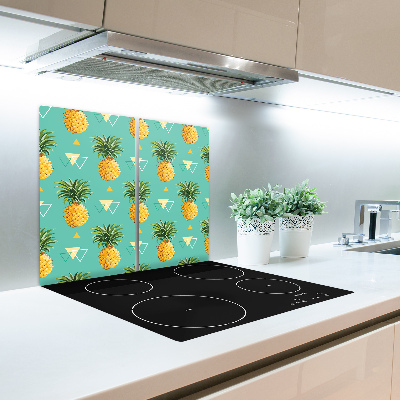 Glas Ceranfeldabdeckung Spritzschutz Ananas