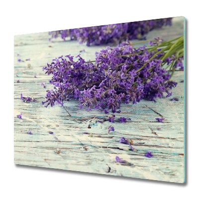 Glas Ceranfeldabdeckung Spritzschutz Lavendel