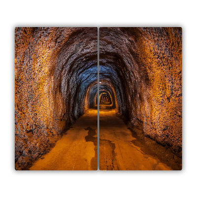 Glas Ceranfeldabdeckung Spritzschutz Tunnel