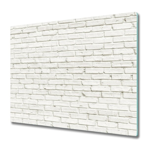 Glas Ceranfeldabdeckung Spritzschutz Backsteinmauer
