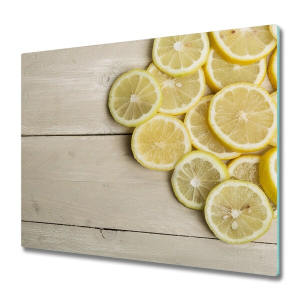 Glas Ceranfeldabdeckung Spritzschutz Zitronenholz