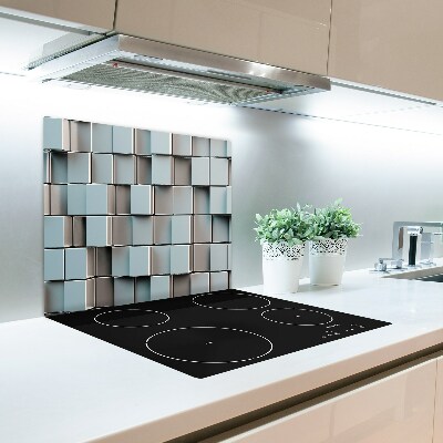 Glas Ceranfeldabdeckung Spritzschutz Würfel-Wand