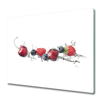 Glas Ceranfeldabdeckung Spritzschutz Waldfrüchte