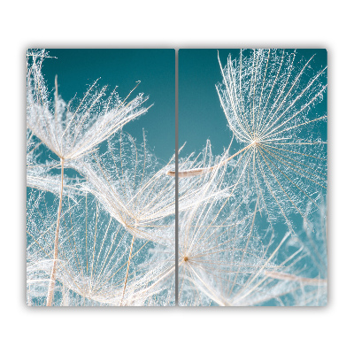 Glas Ceranfeldabdeckung Spritzschutz Pusteblume Samen