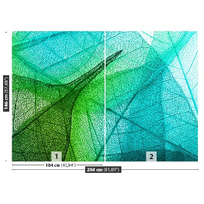 Bildtapete Blätter textur