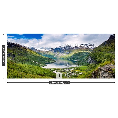 Fototapete Fjord norwegen