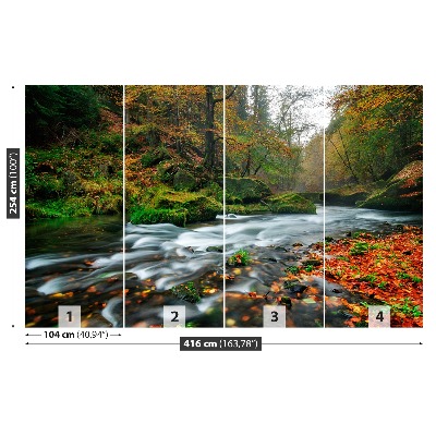 Fototapete Herbst-stream