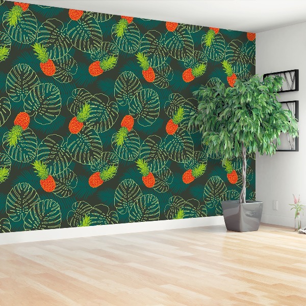 Motivtapete Palmblätter obst