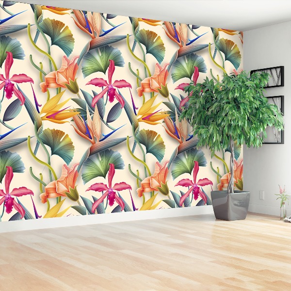 Motivtapete Tropische blumen