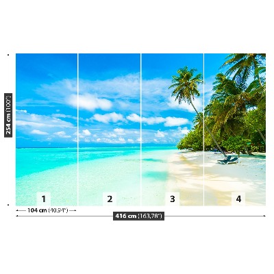 Fototapete Meer palms