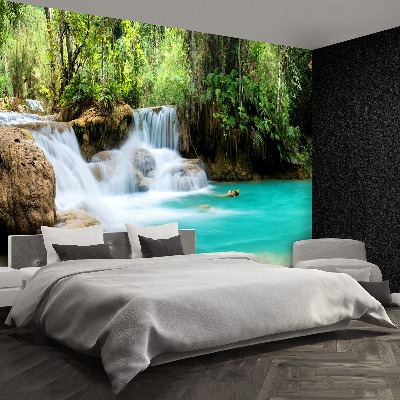 Fototapete Wasserfall kuang si