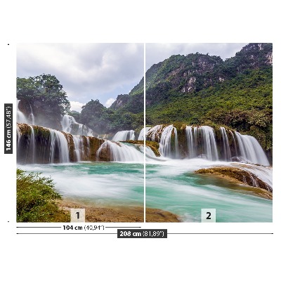 Wandtapete Wasserfall bangioc