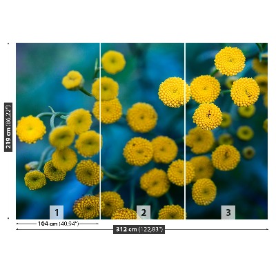 Bildtapete Gelbe blumen