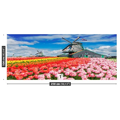 Wandtapete Niederlande windmühlen