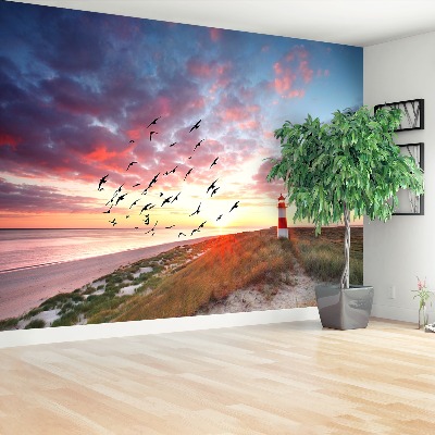 Wandtapete Leuchtturm sylt