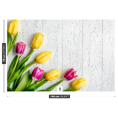 Motivtapete Gelbe tulpen