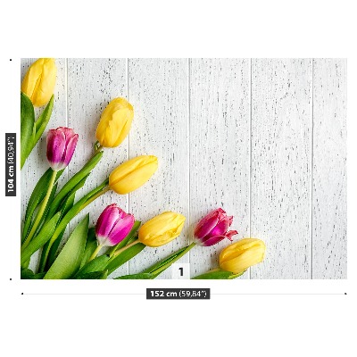 Motivtapete Gelbe tulpen