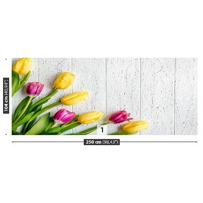 Motivtapete Gelbe tulpen