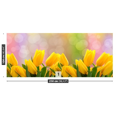 Motivtapete Gelbe tulpen