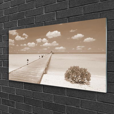 Acrylglasbilder Seebrücke Meer Landschaft