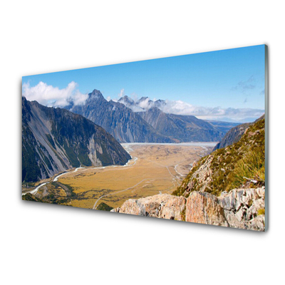 Acrylglasbilder Berge Tal Gebirge Landschaft