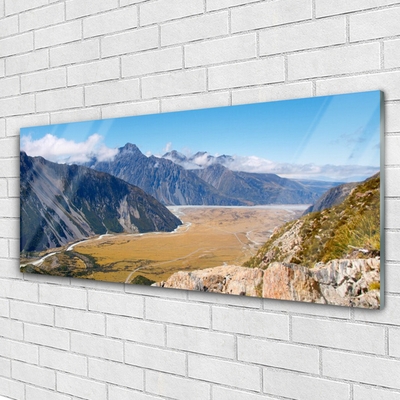 Acrylglasbilder Berge Tal Gebirge Landschaft