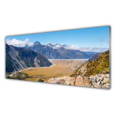 Acrylglasbilder Berge Tal Gebirge Landschaft