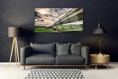 Acrylglasbilder Autobahn Brücke Tal Architektur