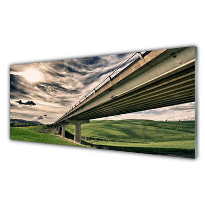 Acrylglasbilder Autobahn Brücke Tal Architektur
