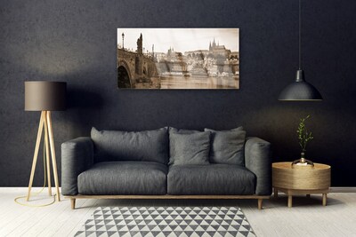 Acrylglasbilder Prag Brücke Landschaft