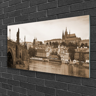 Acrylglasbilder Prag Brücke Landschaft