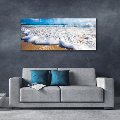 Acrylglasbilder Strand Klippe Meer Sand Natur