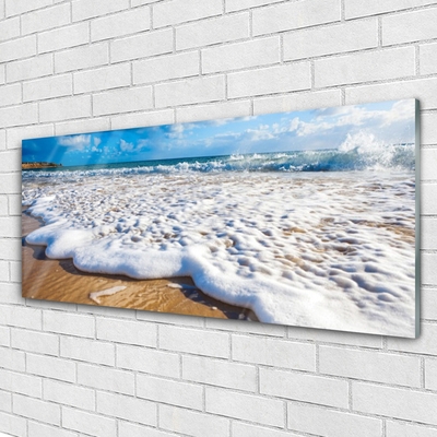 Acrylglasbilder Strand Klippe Meer Sand Natur