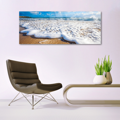 Acrylglasbilder Strand Klippe Meer Sand Natur