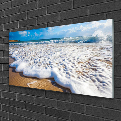 Acrylglasbilder Strand Klippe Meer Sand Natur