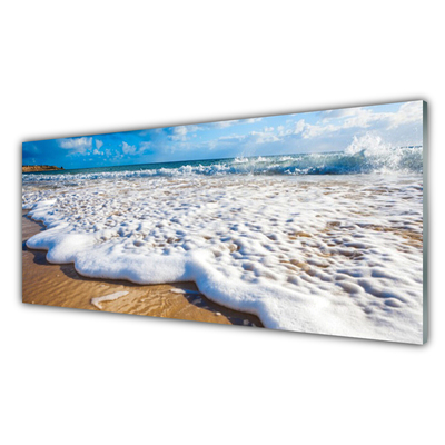 Acrylglasbilder Strand Klippe Meer Sand Natur