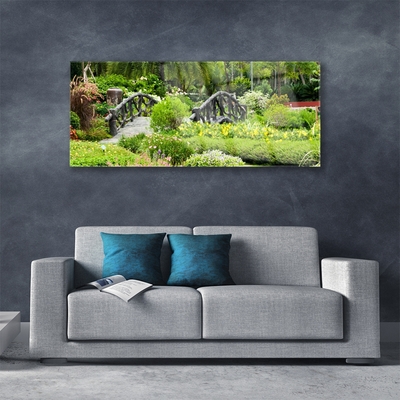 Acrylglasbilder Botanischer Garten Brücke Natur