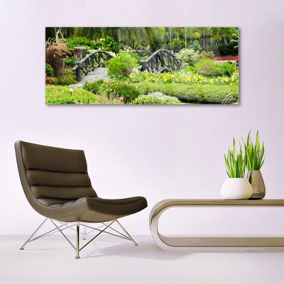 Acrylglasbilder Botanischer Garten Brücke Natur